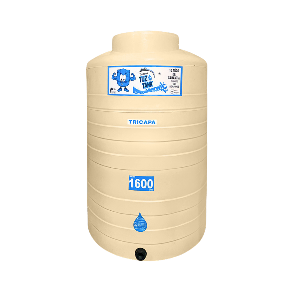 Tinaco 1,600 Litros Tricapa